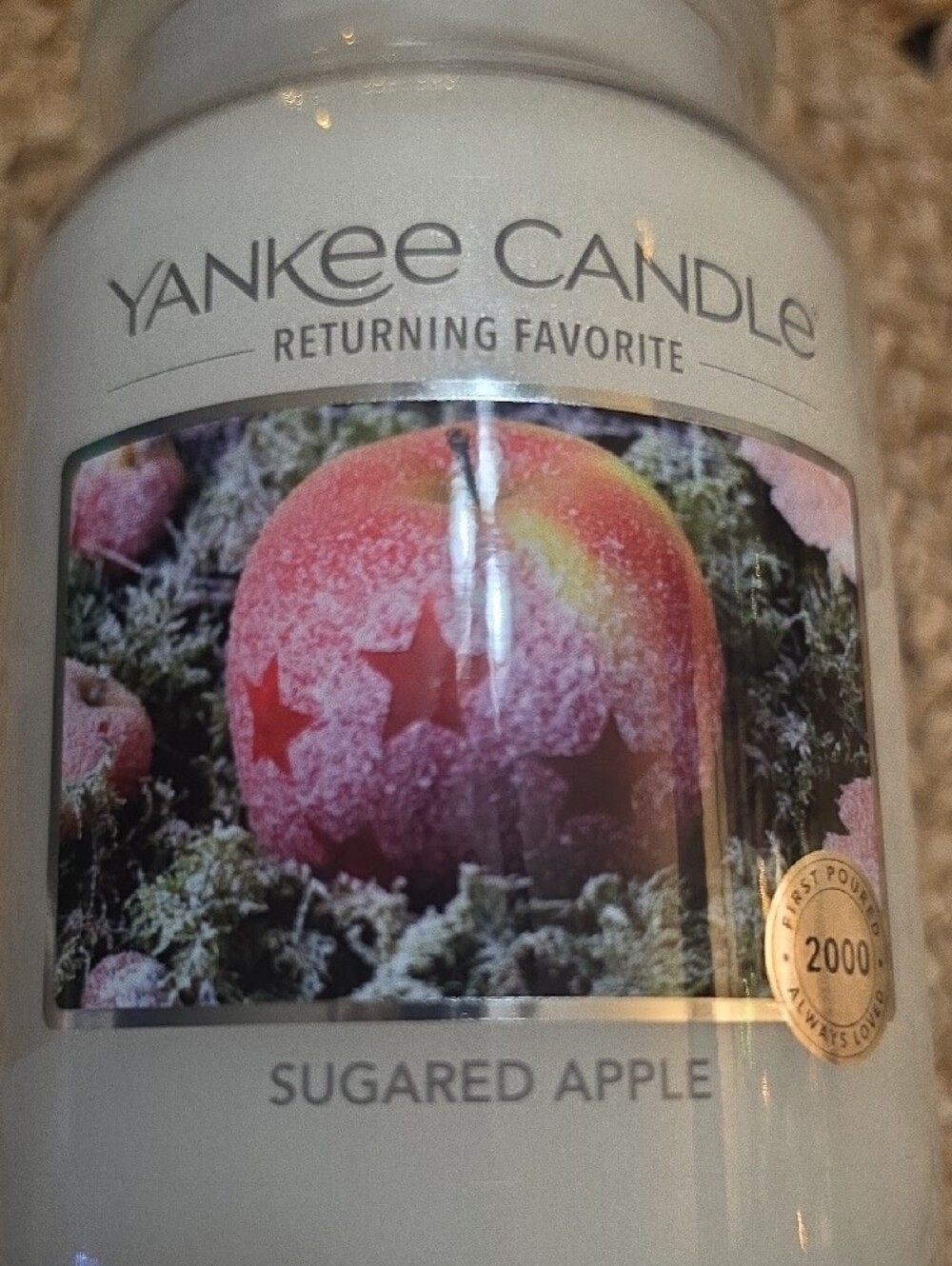 Yankee Candle Sugared Apple Jar Candle Great HOLIDAY Gift! - Picture 2 of 4